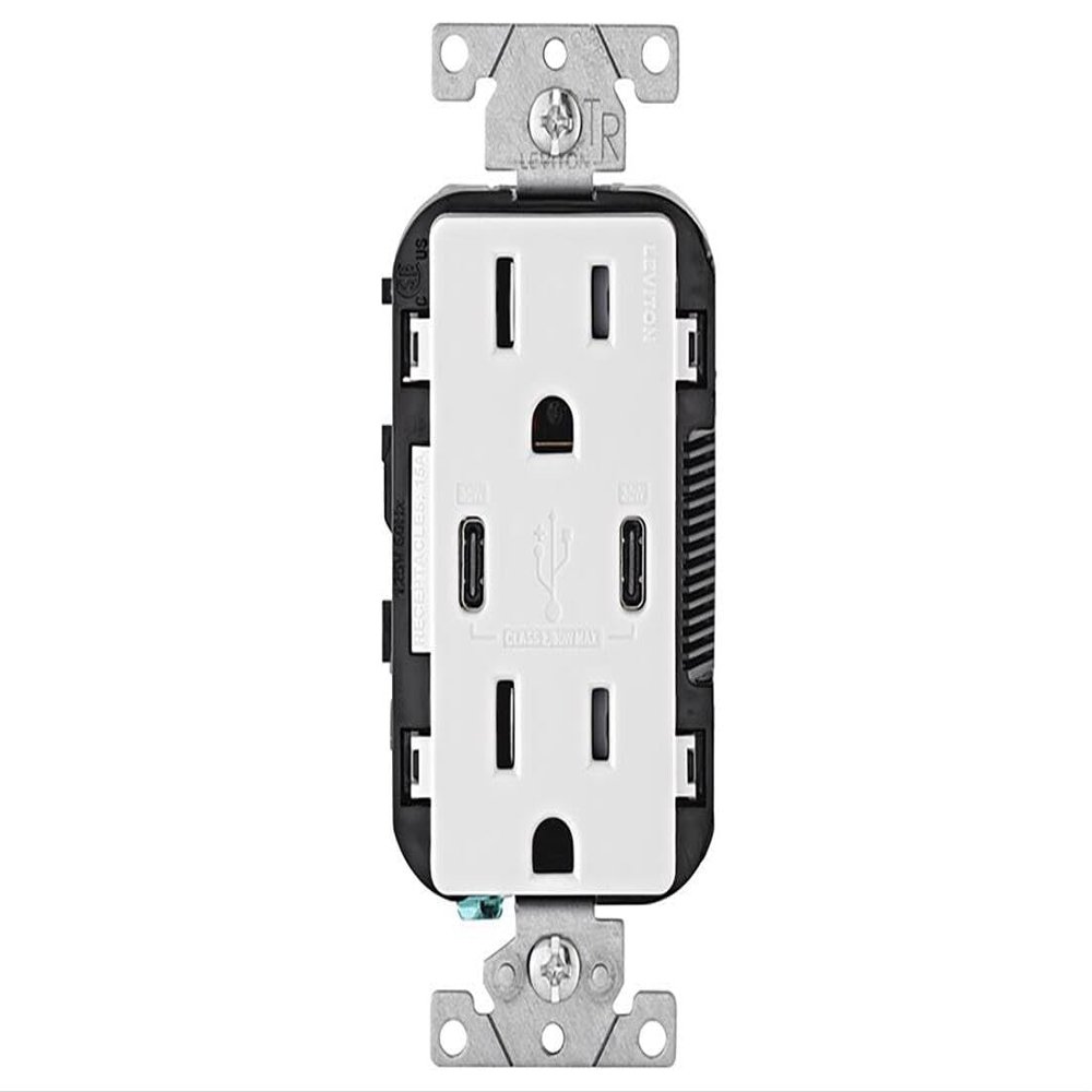 Duplex Type C Outlet WHT