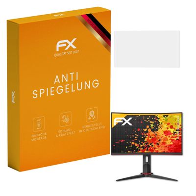 atFoliX Screen Protector compatible with AOC CQ32G2SE/BK Screen Protection Film, anti-reflective and shock-absorbing FX Protector Film