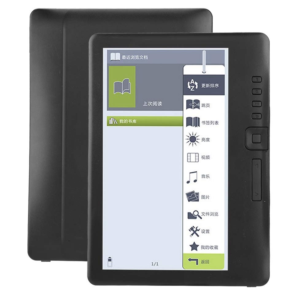Ebook Reader, 7inch TFT LCD E-book Reader, Digital Waterproof Handheld Ereader Devices with Music, Video, and Photos Multimedia Functions, for Adult, Student, Reading Lover(8G RAM)