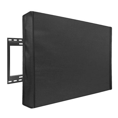 LKXHarleya Outdoor TV Cover, Wall-Mounted TV Screen Dust Cover Black Heavy Duty Waterproof Oxford TV Protector Fit for 65-70 Inch