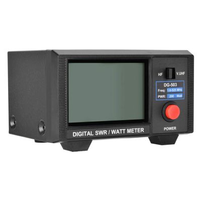 Digital SWR/Watt Meter,DG-503 Digital LCD 3.5" SWR/Watt Meter 1.6-60MHz/125-525MHz SWR Meter for Two-Way Radios Professional Meter Tool for Radios