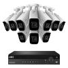 Lorex Technology Lorex 4KHDIP1610 2 4K Nocturnal IP System with 16 Channel 3TB NVR and Ten 4K Smart Detection Audio IP Security Bullet Cameras, 150ft Night Vision view 1