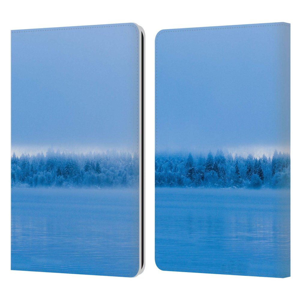 Head Case Designs Officially Licensed Patrik Lovrin Fog Over Snowy Lake Magical Foggy Landscape Leather Wallet Case Compatible with Kindle Paperwhite 1/2 / 3