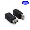 rgzhihuifz 2 Pack USB 2.0 AF/BF Plug Type A Female to Type B Female Adapter Connector Converter Compatible with Laptop Computer Hard Drive Printer Camera view 3