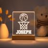 With Love From Julie Personalized Night Light for Kids Girls Boys Customized Gifts for Baby Boy Bedroom Decor Basketball view 4