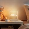 With Love From Julie Personalized Night Light for Kids Girls Boys Customized Gifts for Baby Girl Bedroom Decor Crown view 3