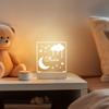 Personalized Night Light for Kids Girls Boys Customized Gifts for Baby Boy Bedroom Moon and Stars view 3