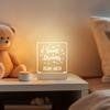 With Love From Julie Personalized Night Light for Kids Girls Boys Customized Gifts for Baby Boy Nursery Lamp Bedroom Decor Sweet Dreams view 3