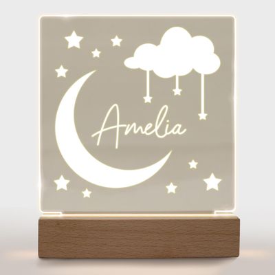 Personalized Night Light for Kids Girls Boys Customized Gifts for Baby Girl Nursey Lamp Bedroom Dream Stars