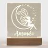 With Love From Julie Personalized Night Light for Kids Girls Boys Customized Gifts for Baby Custom Nursery Lamp Bedroom Decor Fairy view 1