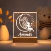 With Love From Julie Personalized Night Light for Kids Girls Boys Customized Gifts for Baby Custom Nursery Lamp Bedroom Decor Fairy view 4