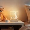 With Love From Julie Personalized Night Light for Kids Girls Boys Customized Gifts for Baby Custom Nursery Lamp Bedroom Dcor Giraffe view 3