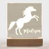 With Love From Julie Personalized Night Light for Kids Girls Boys Customized Gifts for Baby Nursery Lamp Bedroom Decor Horse view 1