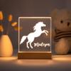 With Love From Julie Personalized Night Light for Kids Girls Boys Customized Gifts for Baby Nursery Lamp Bedroom Decor Horse view 4