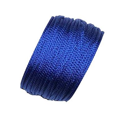 US Ropes Tactical Nylon Micro Cord 1.18mm X 125ft Lightweight Braided Cord (3/64" Diameter) on Spool Camping Boating Home Fishing Garden Jewelry 90lb Test Breaking Load (Electric Blue)