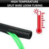 Kable Kontrol Nylon Split Wire Loom Tubing 3/4 Inch 100 Ft Long  High Temperature Black Wire Conduit Cover for Cords - Corrugated Tubing and Protector for Automotive Wires view 2