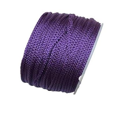US Ropes Tactical Nylon Micro Cord 1.18mm X 125ft Lightweight Braided Cord (3/64" Diameter) on Spool Camping Boating Home Fishing Garden Jewelry 90lb Test Breaking Load (Purple)