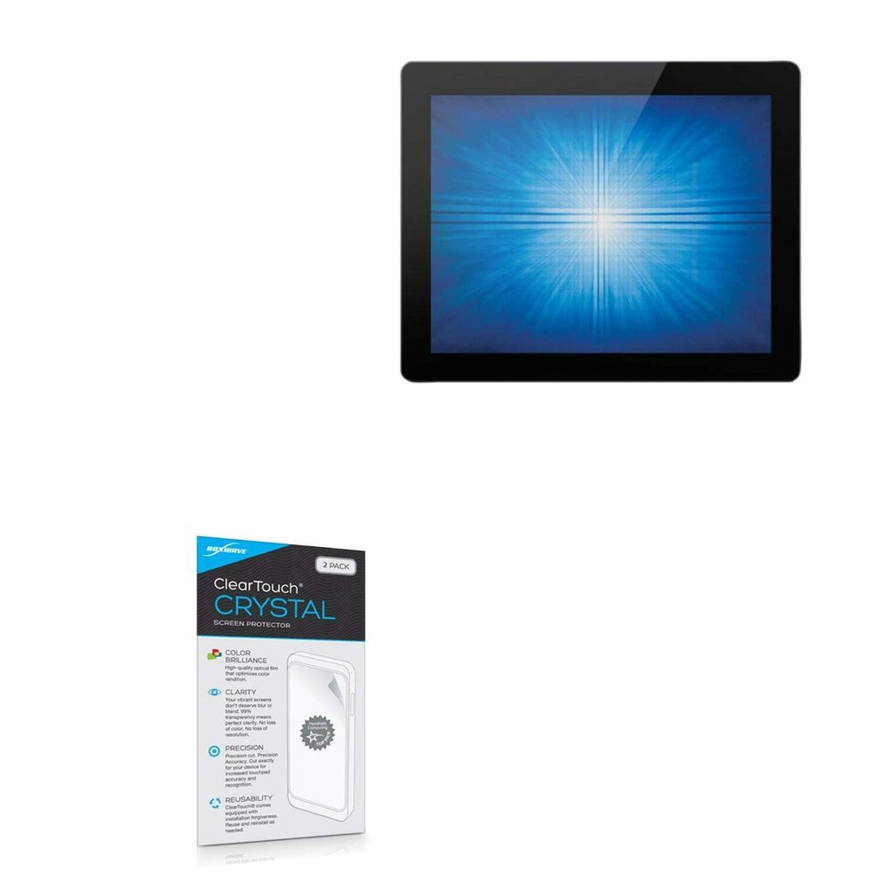 BoxWave Screen Protector Compatible with Elo 1590L - ClearTouch Crystal (2-Pack), HD Film Skin - Shields from Scratches