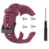 hengkang Compatible with SUUNTO 5 Watch Bands, Sport Stylish Replacement Watch Band Silicone Band Straps Wristbands Bracelet Fit for SUUNTO 5 Multisport GPS Watch (Red Navy) view 3