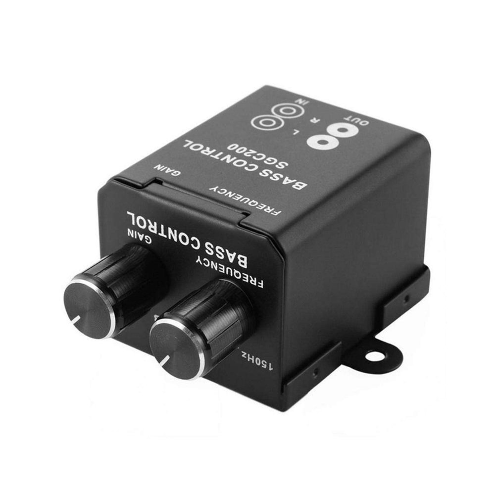 Denpetec Car Bass Controller, Car Audio Amplifier Subwoofer Equalizer Crossover Volume Regulator Bass Controller Knob