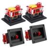 Dilwe Audio Crossover Filters, 2PCS HiFi 400W Adjustable Treble/Bass Frequency Divider Distributor, 2-Way Speaker Audio Crossover Filters, for 3 8inch Bookshelf view 1