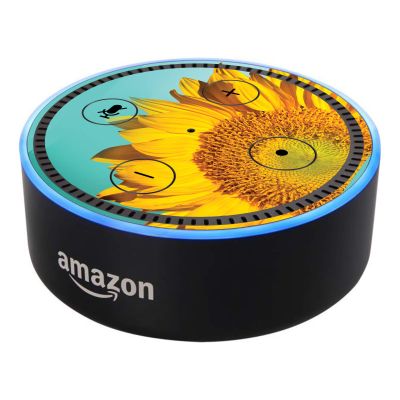 Head Case Designs Officially Licensed Mark Ashkenazi Sunflower Assorted Designs Vinyl Sticker Skin Decal Cover Compatible with Amazon Echo Dot (2nd Gen) - Skin only Echo Dot (2nd Gen) is NOT Included