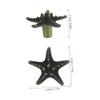 DOITOOL 2pcs Sea Star Shaped Drawer Knobs Unique Cabinet Handles for Kitchen Bedroom Modern Traditional Style Smooth Edges for Comfortable Grip Home Decor view 2