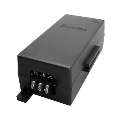 EverStar iPoE-35W24GD Gigabit | 36-72V DC in | 24VDC/1.46A 35W PoE+ Out | DC-DC Converter + Passive Mode A&B Solar PoE+ Injector for Wave-Pro 60 GHz, airFiber/AF- 3X 4X 5X 5XHD, RB3011UiAS-RM | Black