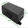 EverStar iPoE-35W24GD Gigabit | 36-72V DC in | 24VDC/1.46A 35W PoE+ Out | DC-DC Converter + Passive Mode A&B Solar PoE+ Injector for Wave-Pro 60 GHz, airFiber/AF- 3X 4X 5X 5XHD, RB3011UiAS-RM | Black view 4