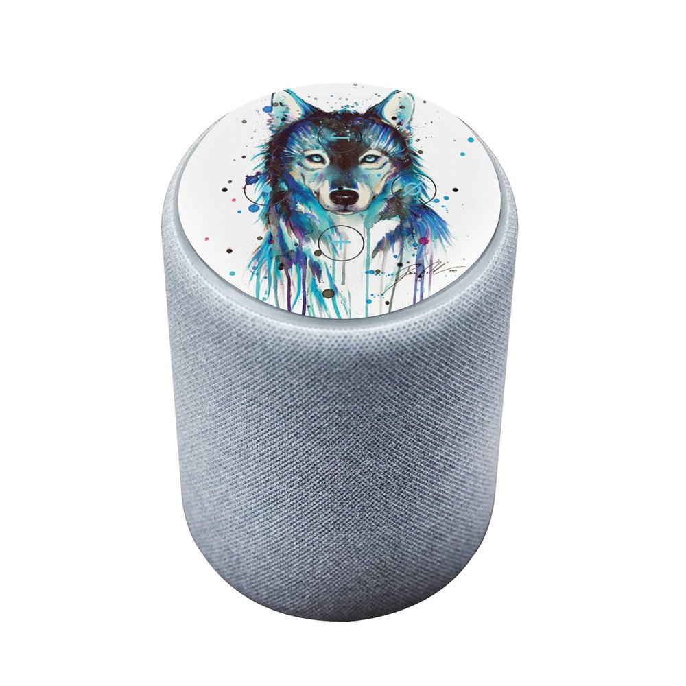 Head Case Designs Officially Licensed Pixie Cold Ice Wolf Animals Vinyl Sticker Skin Decal Cover Compatible with Amazon Echo Plus (2nd Gen) - Skin only Echo Plus (2nd Gen) is NOT Included