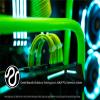 LINKUP ATX 24-Pin PSU Extension Cable | Braided Sleeved, 30cm, Green view 4