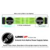 LINKUP - AVA 30cm ATX 24 Pin (20+4) Motherboard PSU Braided Sleeved Power Supply Extension Cable w/Combs | Strong & Stiff Design | Single Pack | 300mm - Blueblack view 2