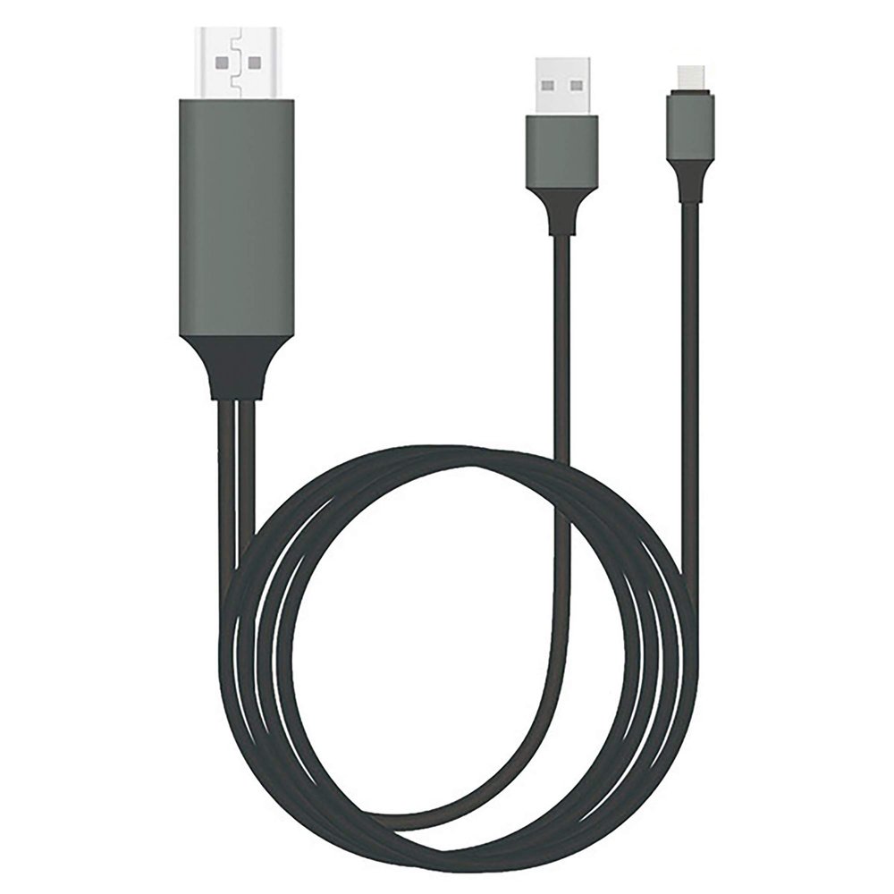 Tek Styz PRO USB-C HDMI Works for CAT S48c at 4k with Power Port, 6ft Cable at Full 2160p@60Hz, 6Ft/2M Cable [Gray/Thunderbolt 3 Compatible]