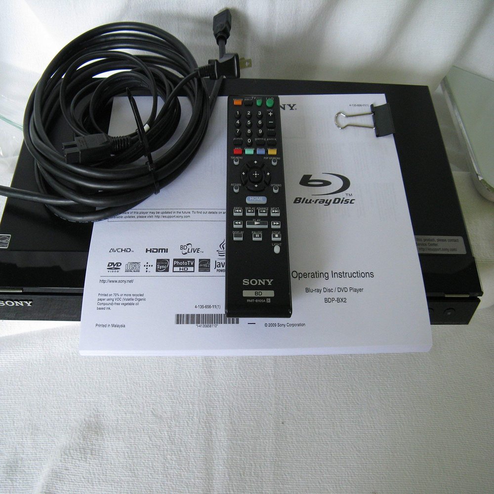 Sony Blu-ray DiscTM Player BDP-BX2 (Renewed)