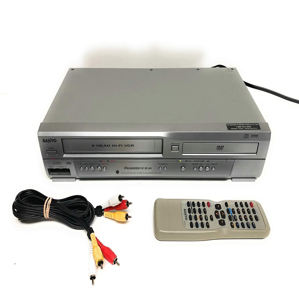 Sanyo DVD/VCR Combo, DVW-7200 (Renewed)