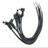 6Pcs 5.5mm x 2.5mm 90 Degree Right Angle DC Power Male Plug Jack to Bare Wire Open End Cable for CCTV DC Power Supply Cable Repair view 1