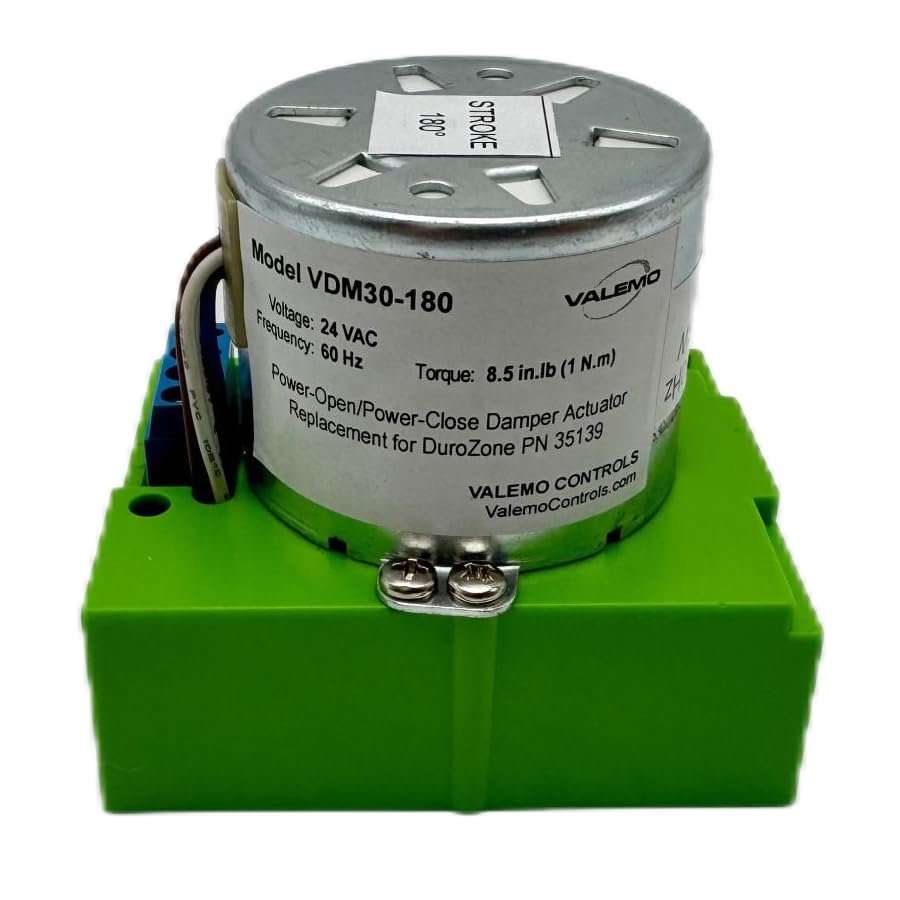 Valemo VDM30-180, Power-Open/Power-Close Damper Actuator Replacement for DuroZone Part 35139