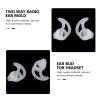 1 Pair Silicone Fin Ear Mold Earbud Tips for Acoustic Coil Tube Earpiece view 4