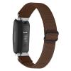 BabyValley Band Compatible with Fitbit Inspire 2 Nylon Wristband Stretchy Sport Scrunchie Fabric Bracelet Replacement Strap for Inspire 2 Tracker (Coffee) view 2
