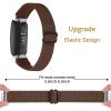 BabyValley Band Compatible with Fitbit Inspire 2 Nylon Wristband Stretchy Sport Scrunchie Fabric Bracelet Replacement Strap for Inspire 2 Tracker (Coffee) view 4