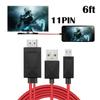 6ft 11Pin MHL Micro USB to HDMI Cable Adapter Replacement for Samsung Galaxy Tab 3 T3100 view 2