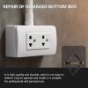 DOITOOL 20pcs Electrical Box Repair Tool Cassette Fixing Device for Wall-Mounted Installations Easy to Use Maintenance for Home Electrical Repairs view 4