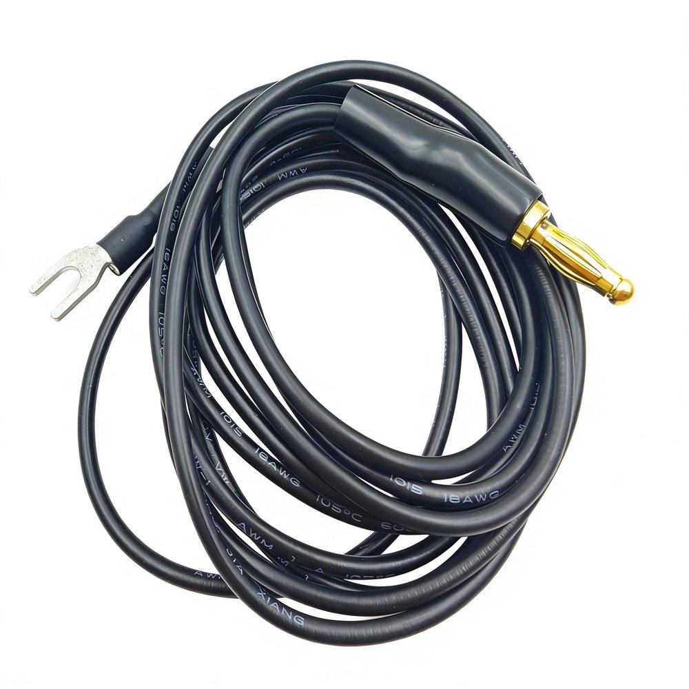 Velodi 6 Feet Long Custom Ground Wire Plug Plated