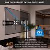Mount-It! The Beast Full Motion TV Wall Mount for Extra Large 85, 90, 98, 100, 110" TVs with 39 Inch Long Reach Extension Arms - 275 Lbs Capacity Heavy Duty Dual Arm TV Mount view 3
