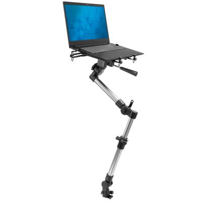 Mount-It! Car Laptop Mount, No-Drill Vehicle Laptop Stand for Vehicle & Truck, Full Motion Computer Holder for Cars Vans SUVs, Adjustable Height 1422.25, Fits Notebooks Up to 17 with Cooling Tray