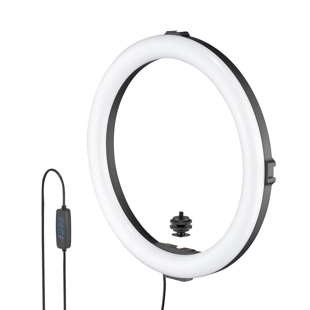 Joby Beamo Ring Light 12" - Large LED Selfie Ring Light for Phones or Cameras with 3 Modes & 10 Brightness Levels, Mobile, Video, Vlogging, Live Stream, Content Creation, Makeup, Work from Home