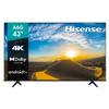 Hisense 43A6G 43-Inch 4K Ultra HD Android Smart TV with Alexa Compatibility (2021 Model) view 1