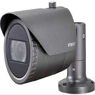 Hanwha Techwin QNO-8080R 5MP IR WDR PoE Outdoor Network Bullet Camera with 3.2~10mm(3.1x) Motorized varifocal Lens, RJ45 Connection
