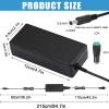 12 Volt 6 Amp Power Supply Adapter,12V 6A 72W US Plug DC Power Supply 5A 4A 3A 2A 1A Adapter with 5.5mm x 2.1mm-2.5mm Output Jack 12V AC/DC Adapter Transformer for LED Strip Light Printer Camera CCTV view 4