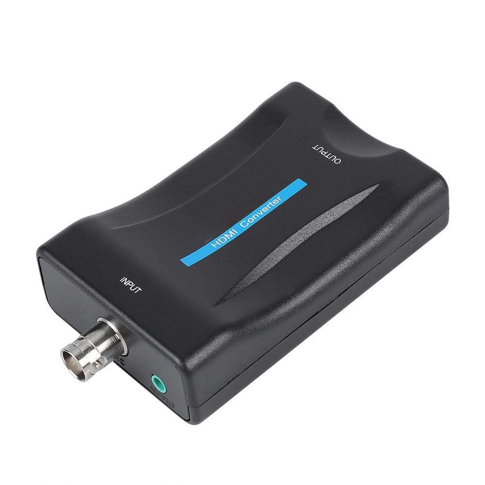 ASHATA BNC to HDMI Converter, 480I (NTSC) / 576I (PAL) Format to 1080P/720P HD HDMI, More Stable, Low Energy Consumption, Connect Video Adapter Monitor, TV, Projector, etc